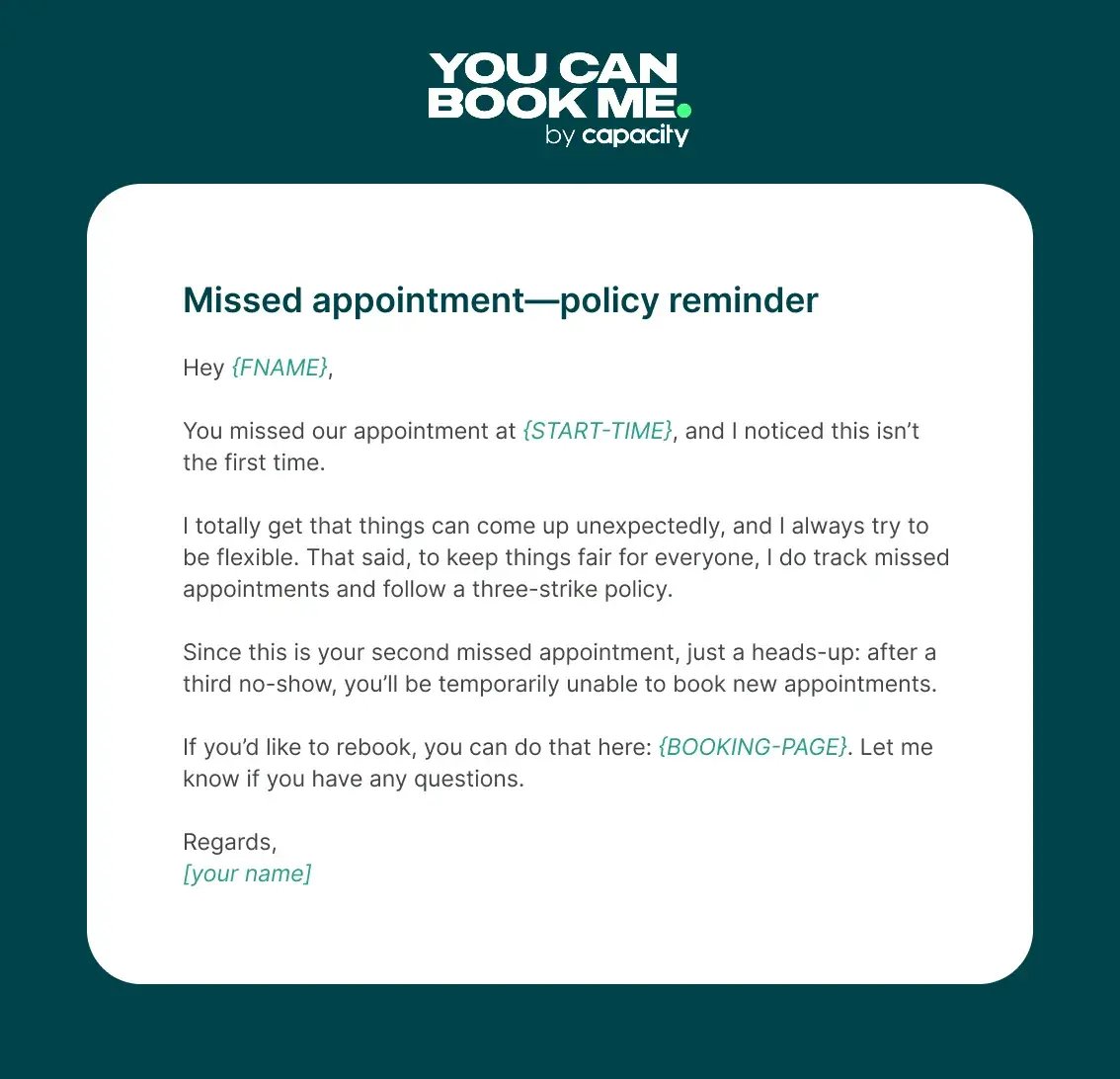 How To Handle Missed Appointments 14 Templates to Send Clients